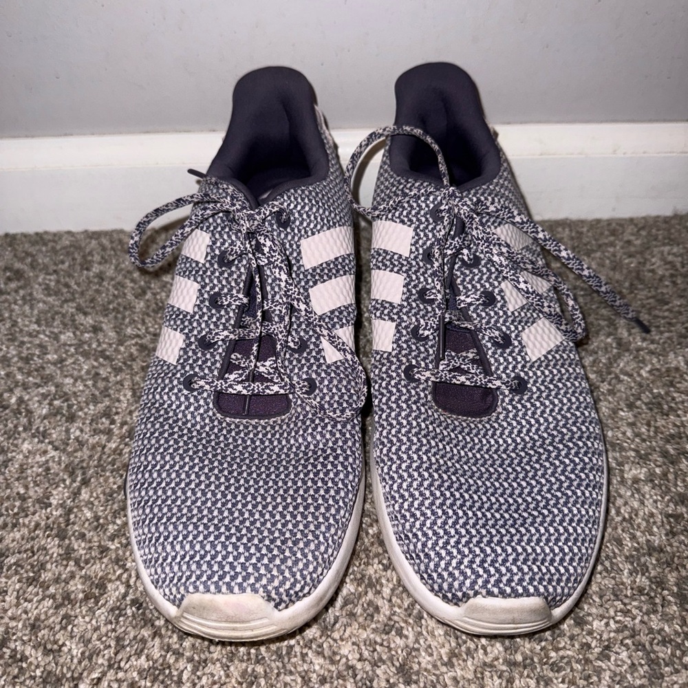 Adidas Purple and White Sneakers